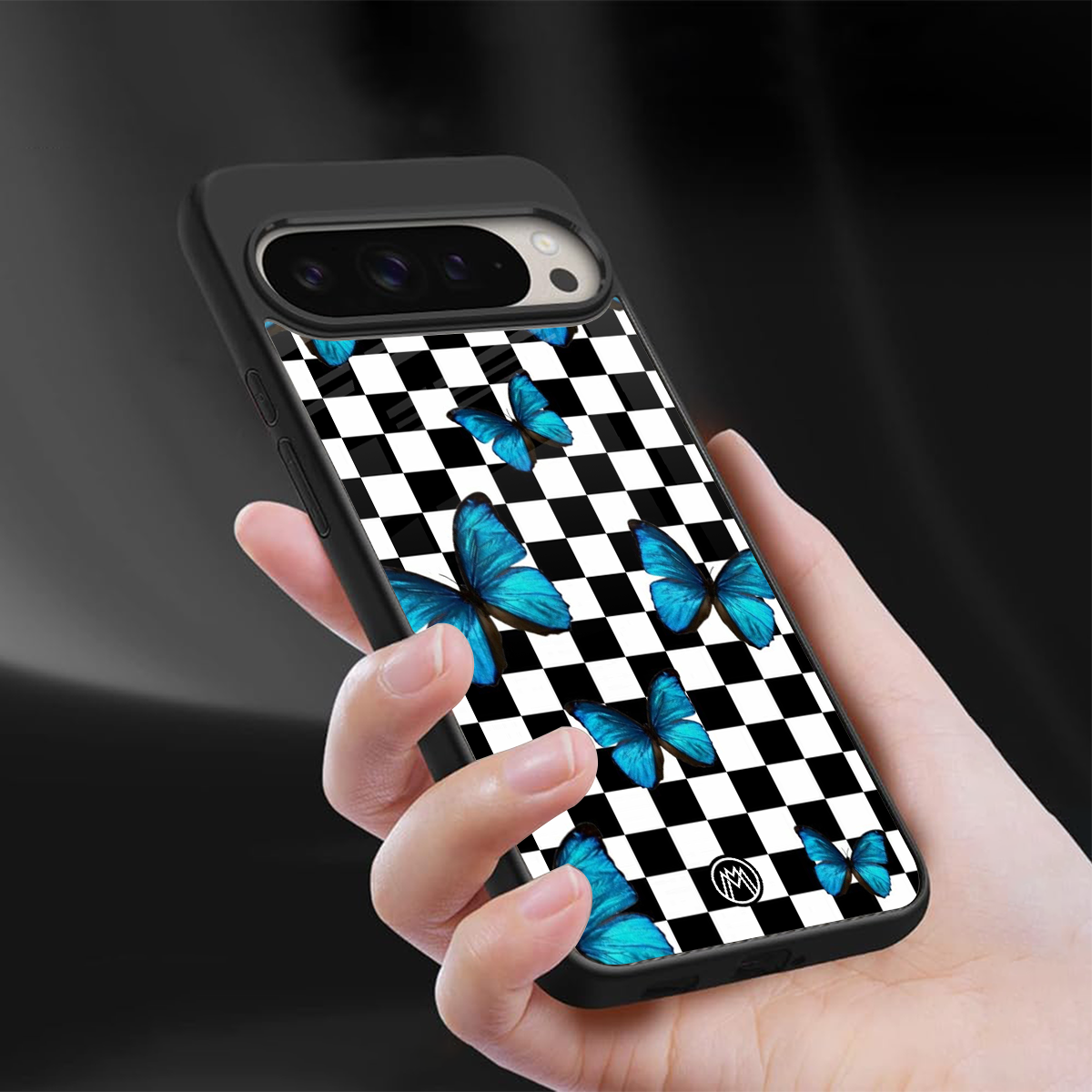 gimme butterflies back phone cover | glass case for google pixel 9 pro xl