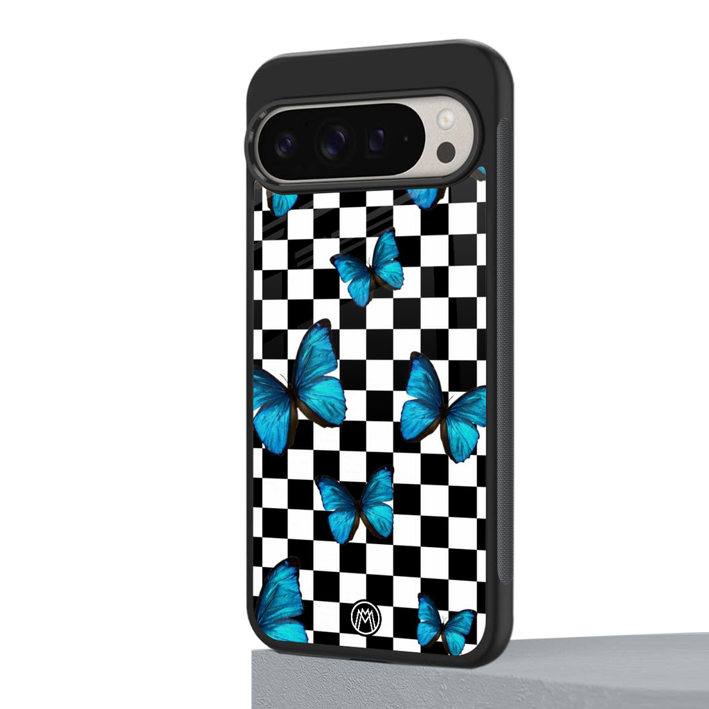 gimme butterflies back phone cover | glass case for google pixel 9 pro