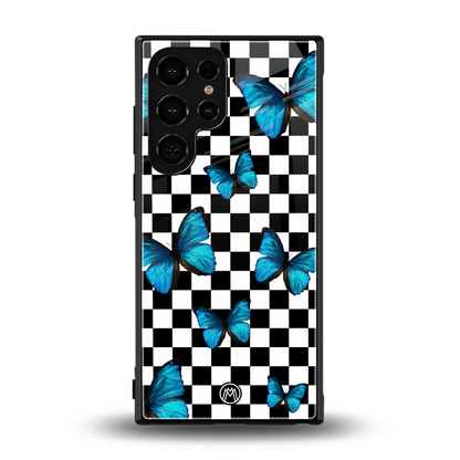 gimme butterflies back phone cover | glass case for samsung galaxy s23 ultra