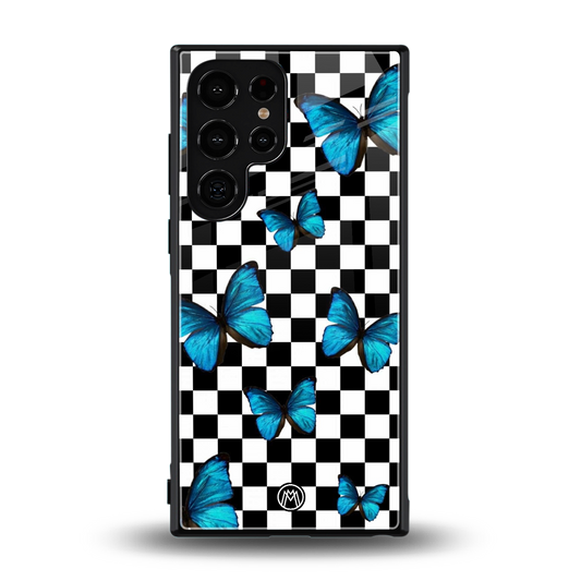 gimme butterflies back phone cover | glass case for samsung galaxy s23 ultra