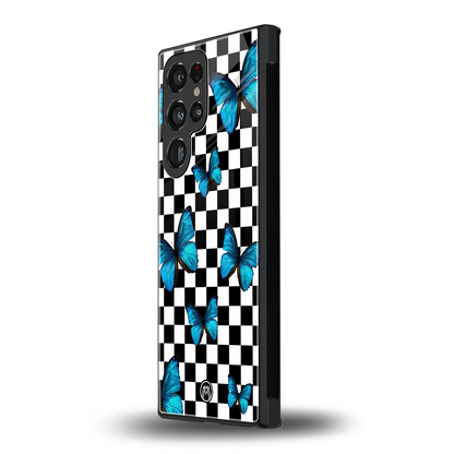 gimme butterflies back phone cover | glass case for samsung galaxy s23 ultra