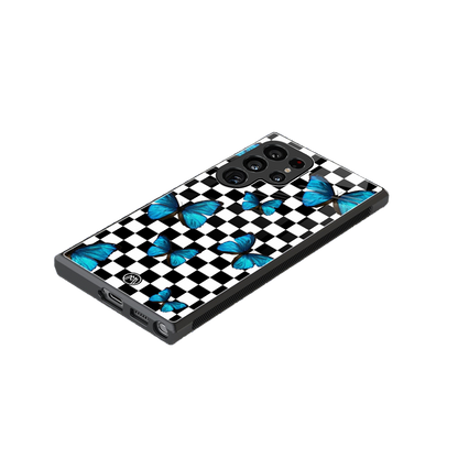 gimme butterflies back phone cover | glass case for samsung galaxy s23 ultra