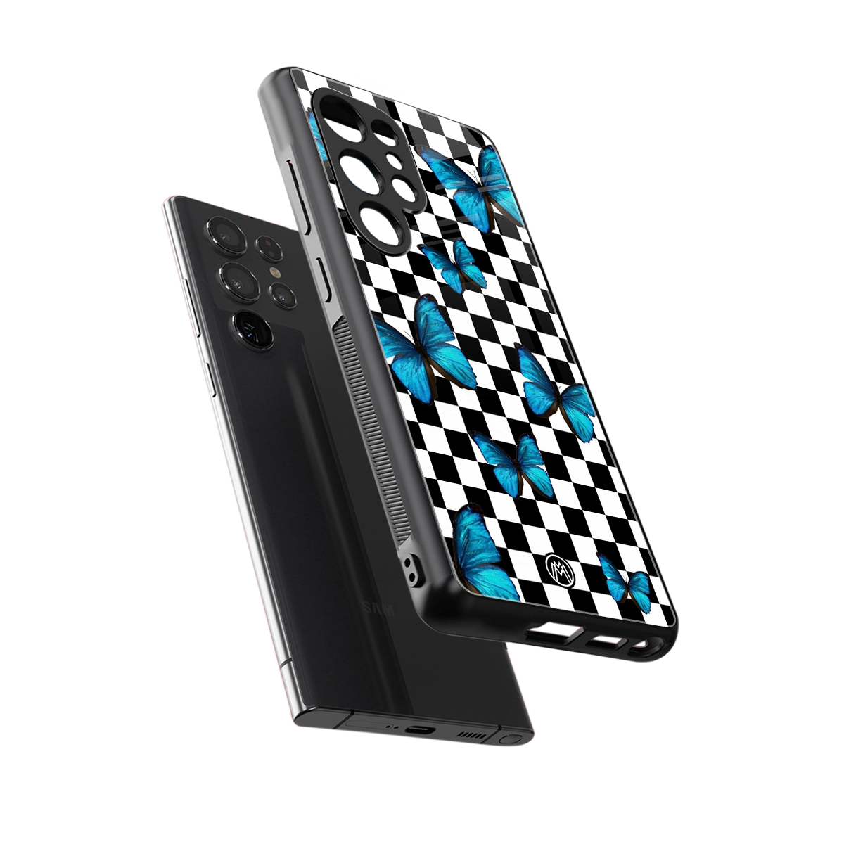 gimme butterflies back phone cover | glass case for samsung galaxy s25 ultra