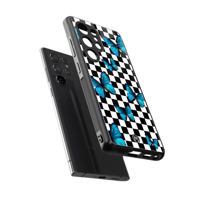gimme butterflies back phone cover | glass case for samsung galaxy s25 ultra