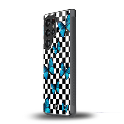 gimme butterflies back phone cover | glass case for samsung galaxy s25 ultra