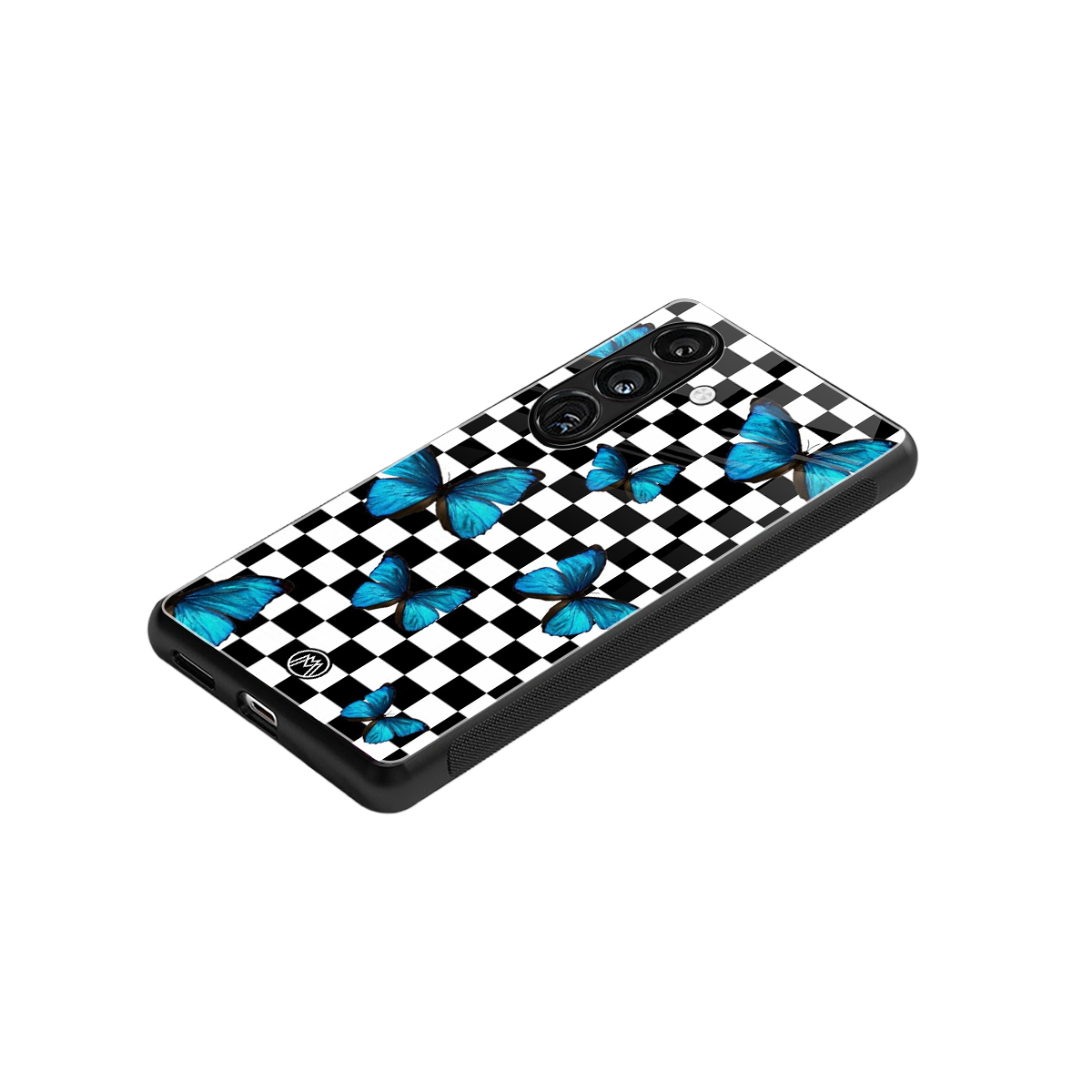 gimme butterflies back phone cover | glass case for samsung galaxy s24 plus