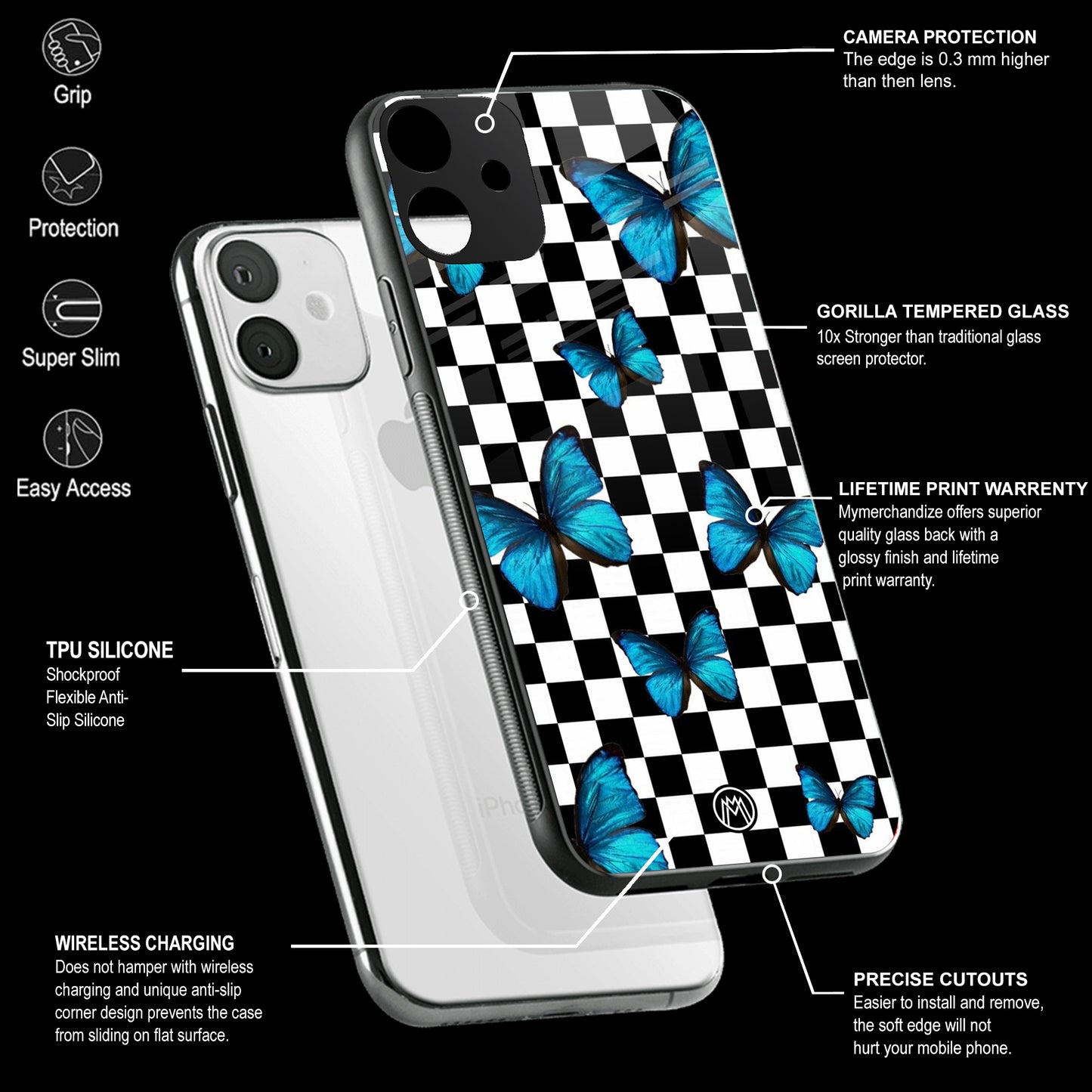 Mobile Phone Cover | Glass Back Case