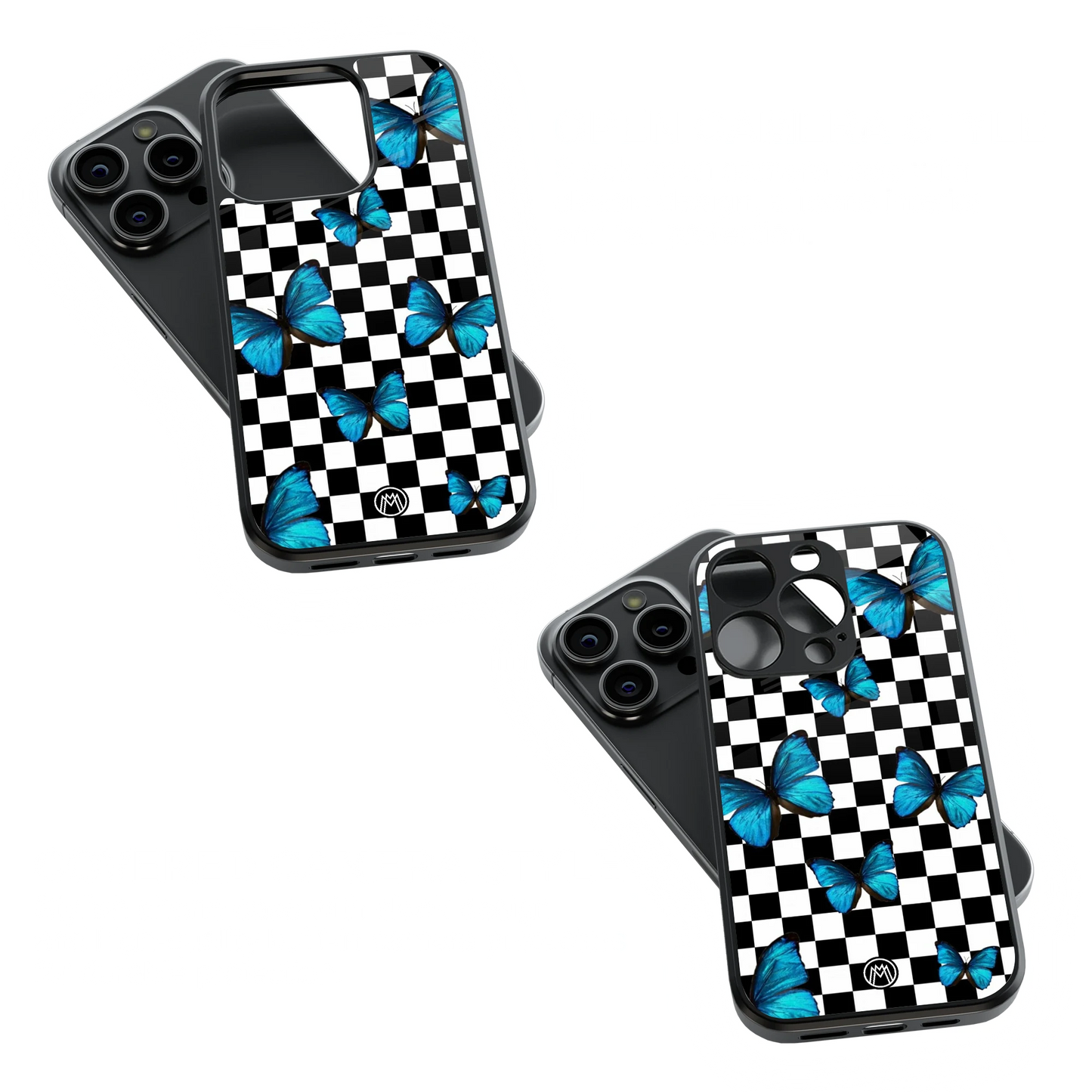 Trendy Glass Back Mobile Case for iPhone, Samsung, Redmi, OnePlus, Google Pixel, Motorola