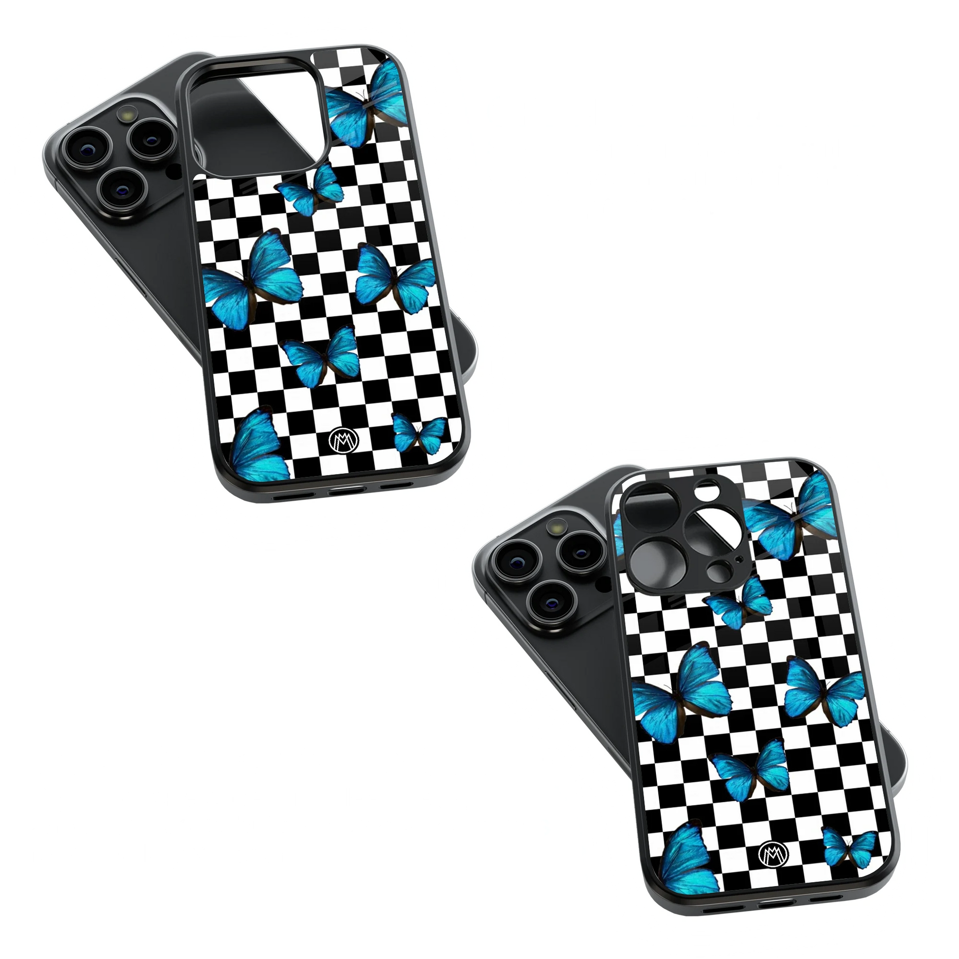 Trendy Glass Back Mobile Case for iPhone, Samsung, Redmi, OnePlus, Google Pixel, Motorola
