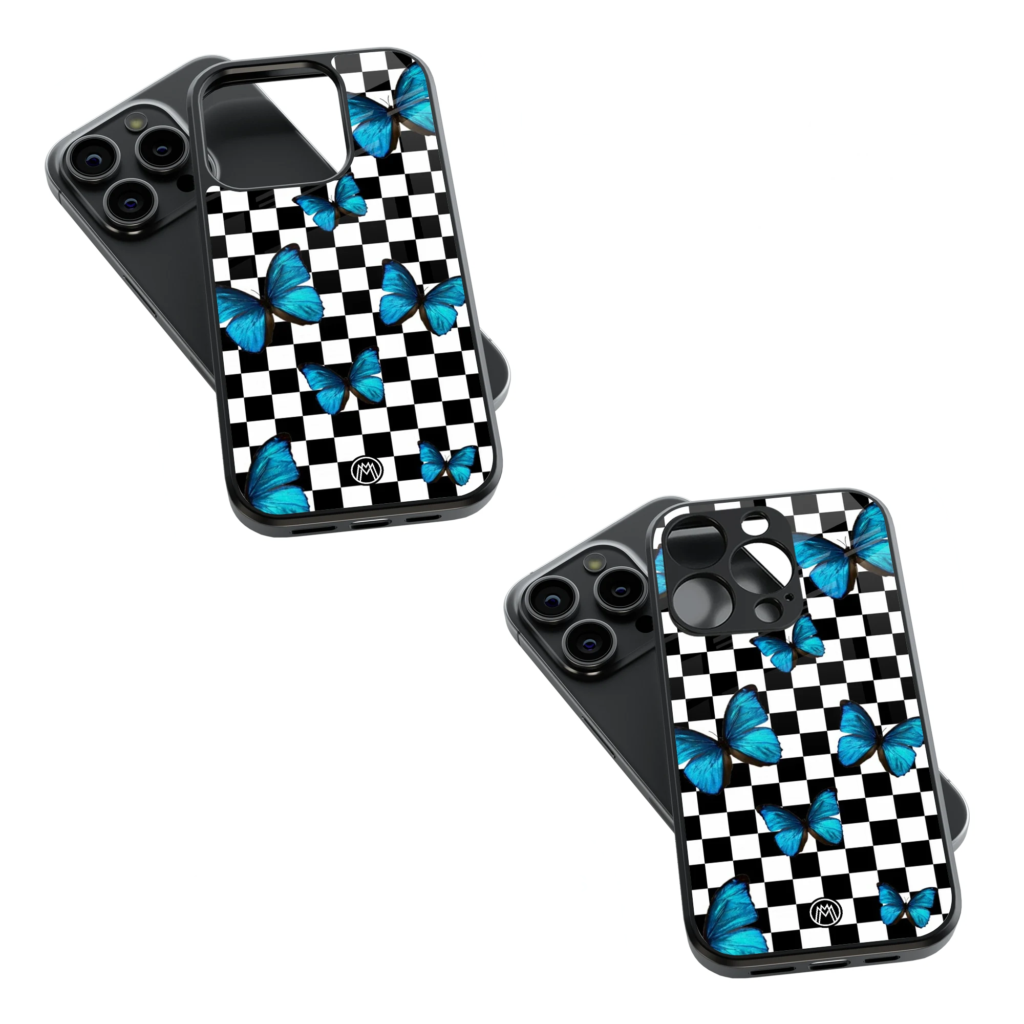 Trendy Glass Back Mobile Case for iPhone, Samsung, Redmi, OnePlus, Google Pixel, Motorola