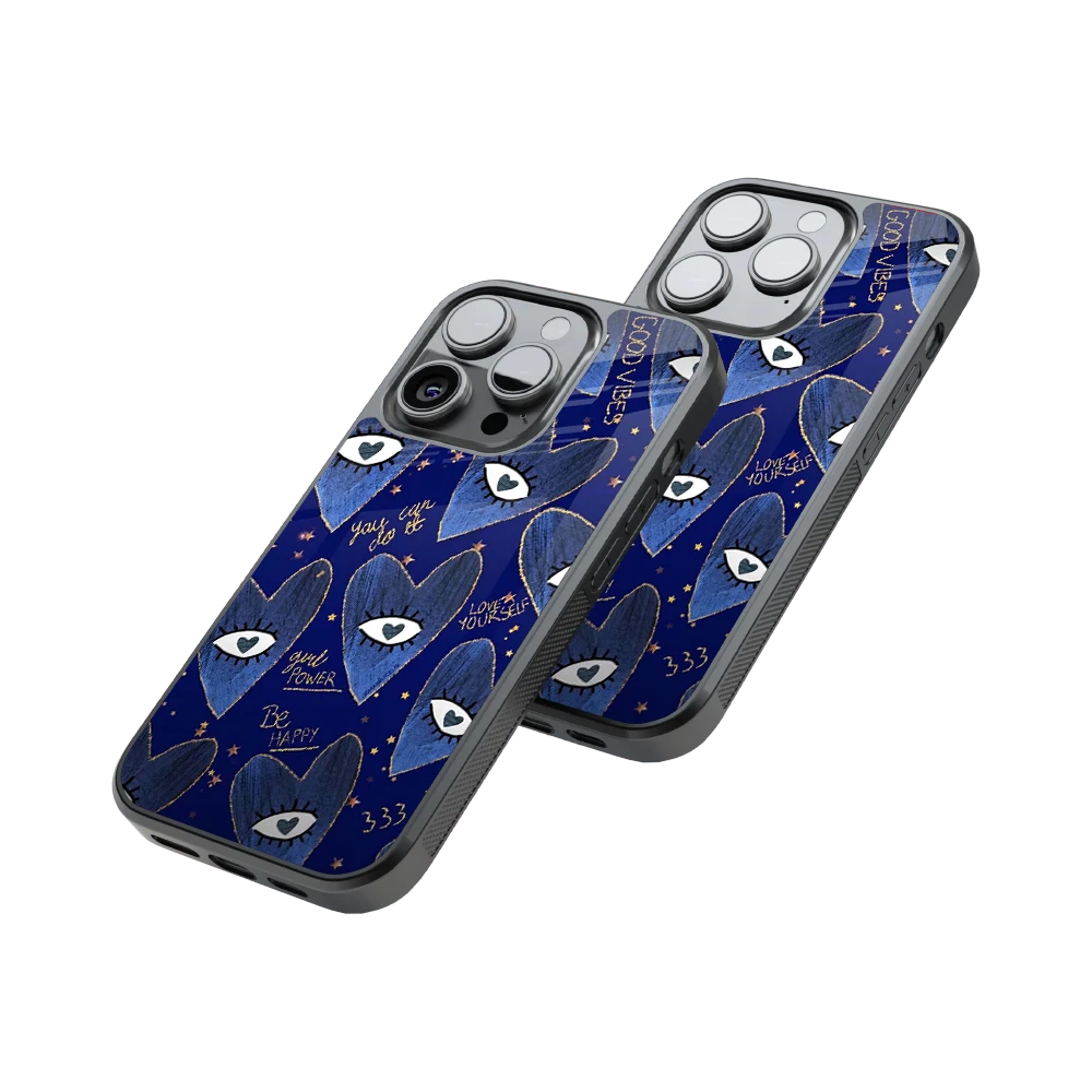 Protective Glass Back Phone Case Compatible with iPhone, Samsung, OnePlus, Pixel & More