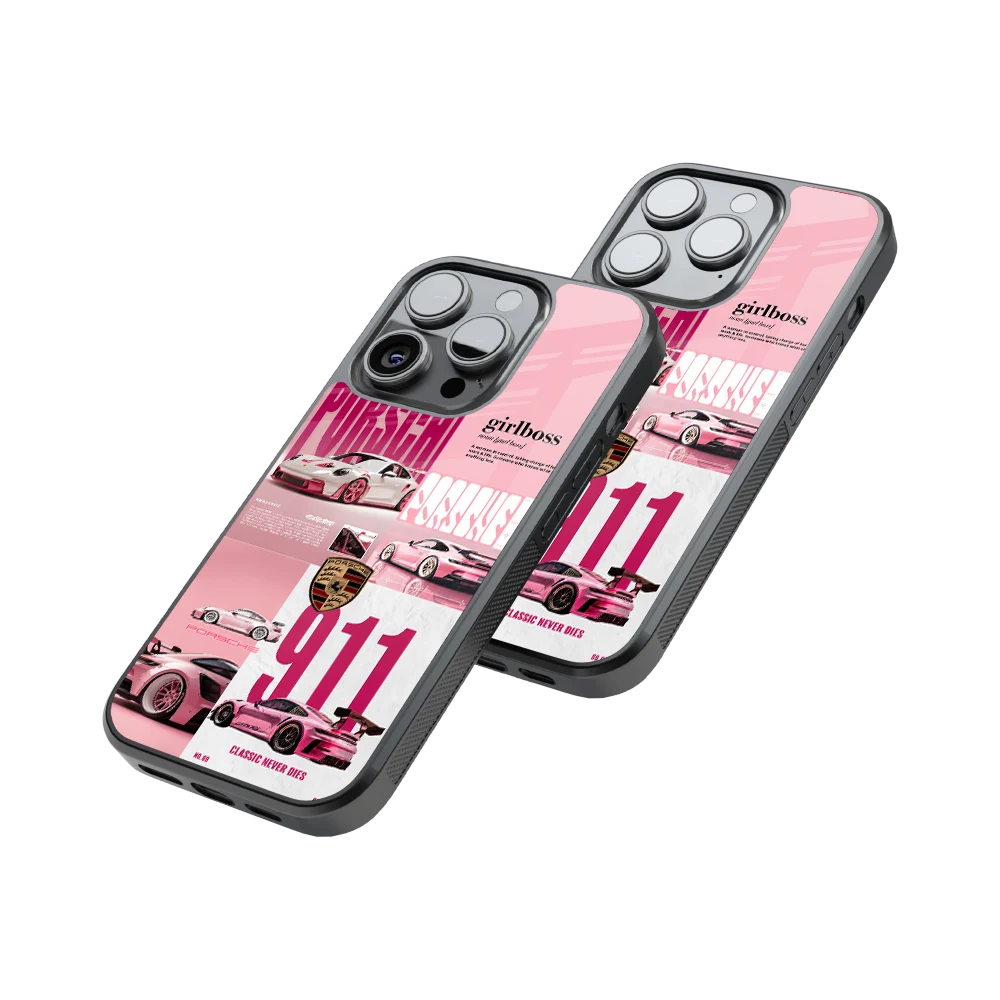 Protective Glass Back Phone Case Compatible with iPhone, Samsung, OnePlus, Pixel & More