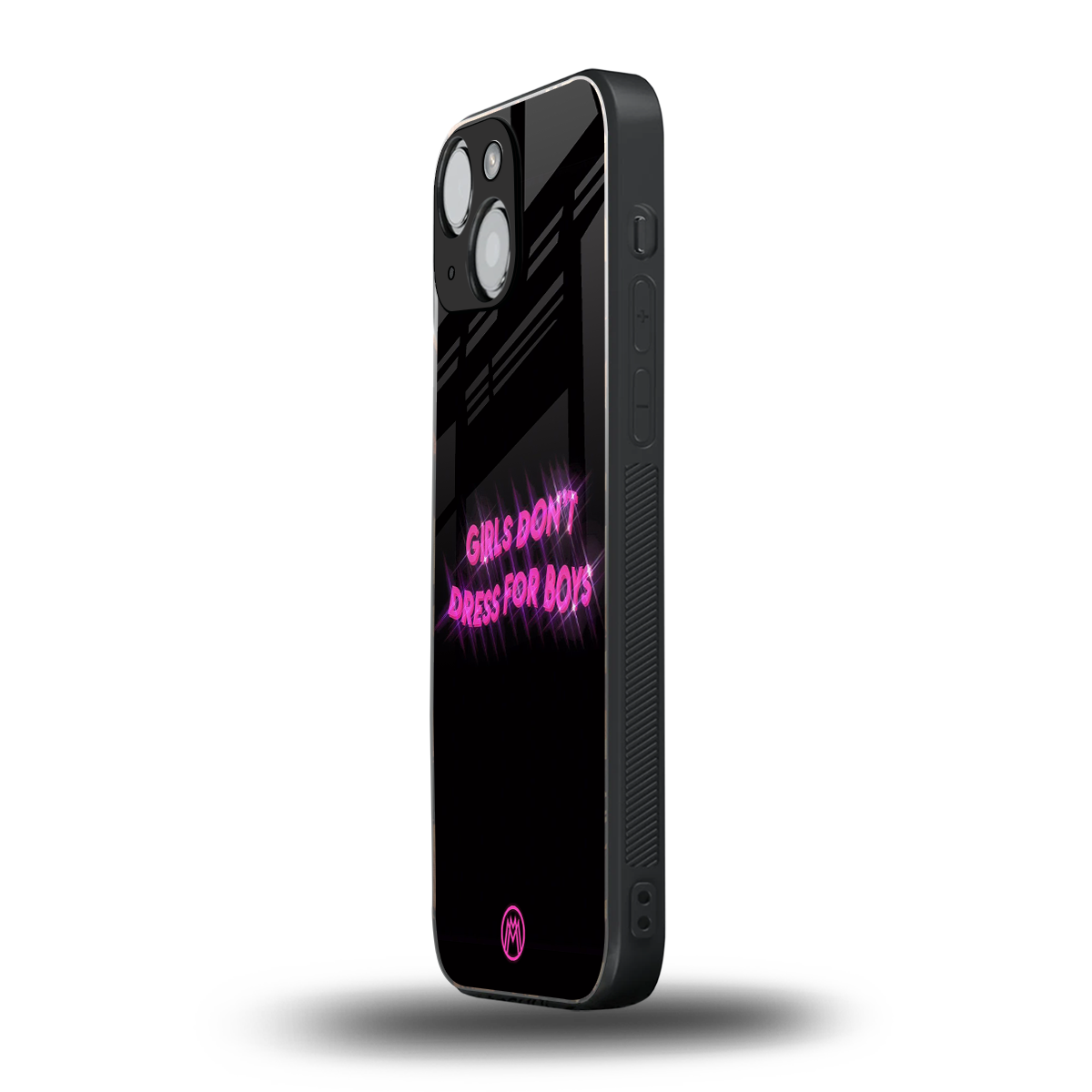 girls don't dress for boys back phone cover | glass case for iphone 13 mini