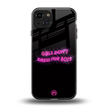 girls don't dress for boys back phone cover | glass case for iphone 15