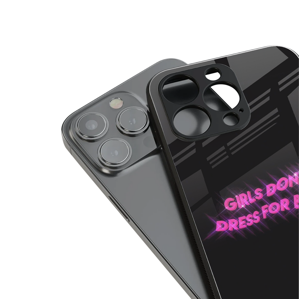 girls don't dress for boys back phone cover | glass case for iphone 14 pro max