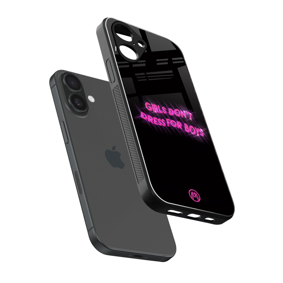 girls don't dress for boys back phone cover | glass case for iphone 16