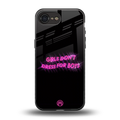girls don't dress for boys back phone cover | glass case for iphone 16e
