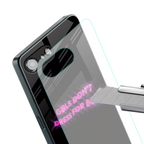 girls don't dress for boys back phone cover | glass case for iphone 16e
