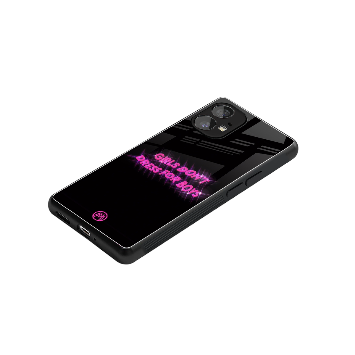 girls don't dress for boys back phone cover | glass case for nothing phone 1