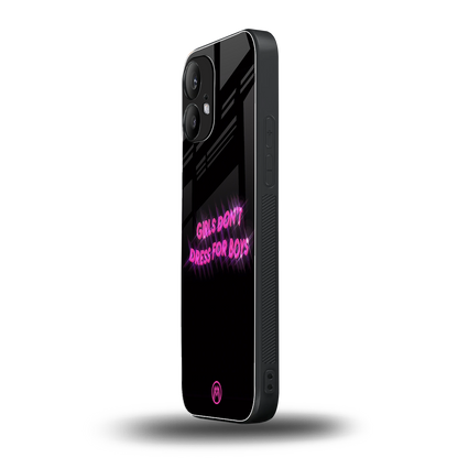 girls don't dress for boys back phone cover | glass case for nothing phone 2