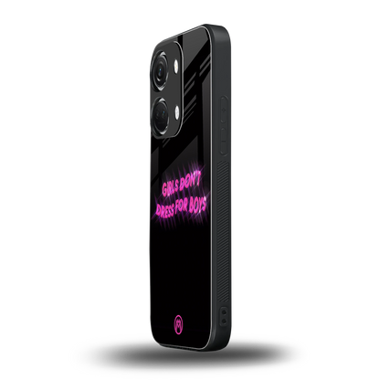 girls don't dress for boys back phone cover | glass case for oneplus nord 3