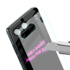 girls don't dress for boys back phone cover | glass case for oneplus nord 4