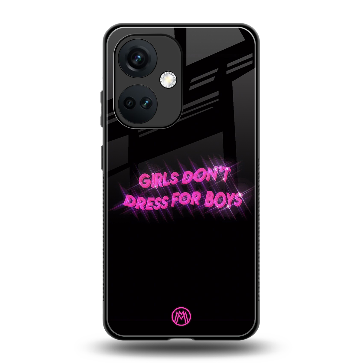 girls don't dress for boys back phone cover | glass case for oneplus nord ce 3