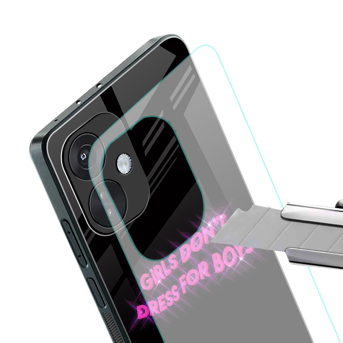 girls don't dress for boys back phone cover | glass case for oneplus nord ce 3