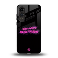 girls don't dress for boys back phone cover | glass case for oneplus nord ce 4 lite