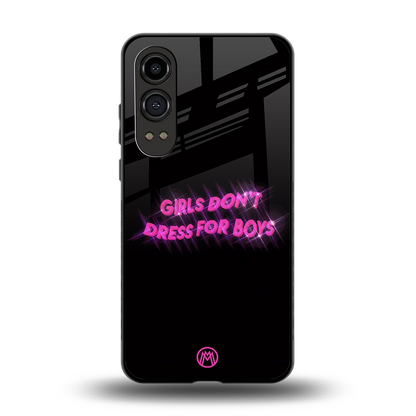 girls don't dress for boys back phone cover | glass case for oneplus nord ce 4 lite