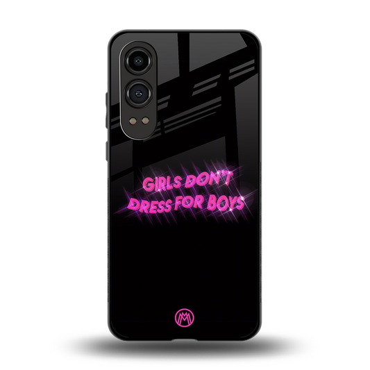 girls don't dress for boys back phone cover | glass case for oneplus nord ce 4 lite