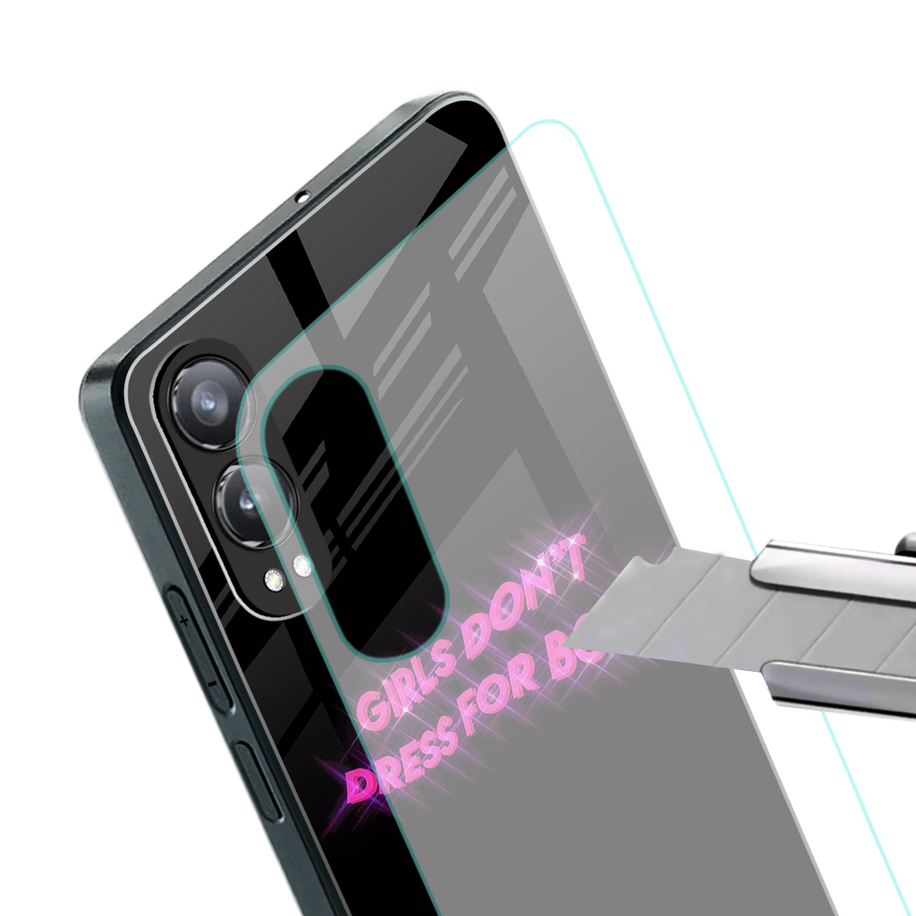 girls don't dress for boys back phone cover | glass case for oneplus nord ce 4 lite