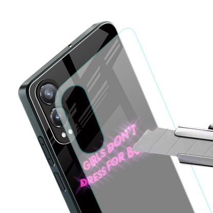girls don't dress for boys back phone cover | glass case for oneplus nord ce 4 lite