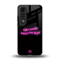 girls don't dress for boys back phone cover | glass case for oneplus nord ce 4