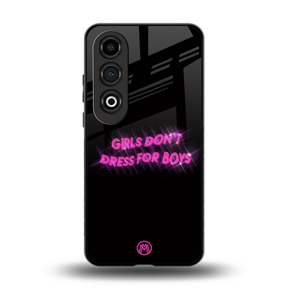 girls don't dress for boys back phone cover | glass case for oneplus nord ce 4