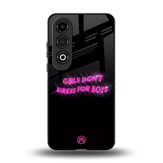 girls don't dress for boys back phone cover | glass case for oneplus nord ce 4