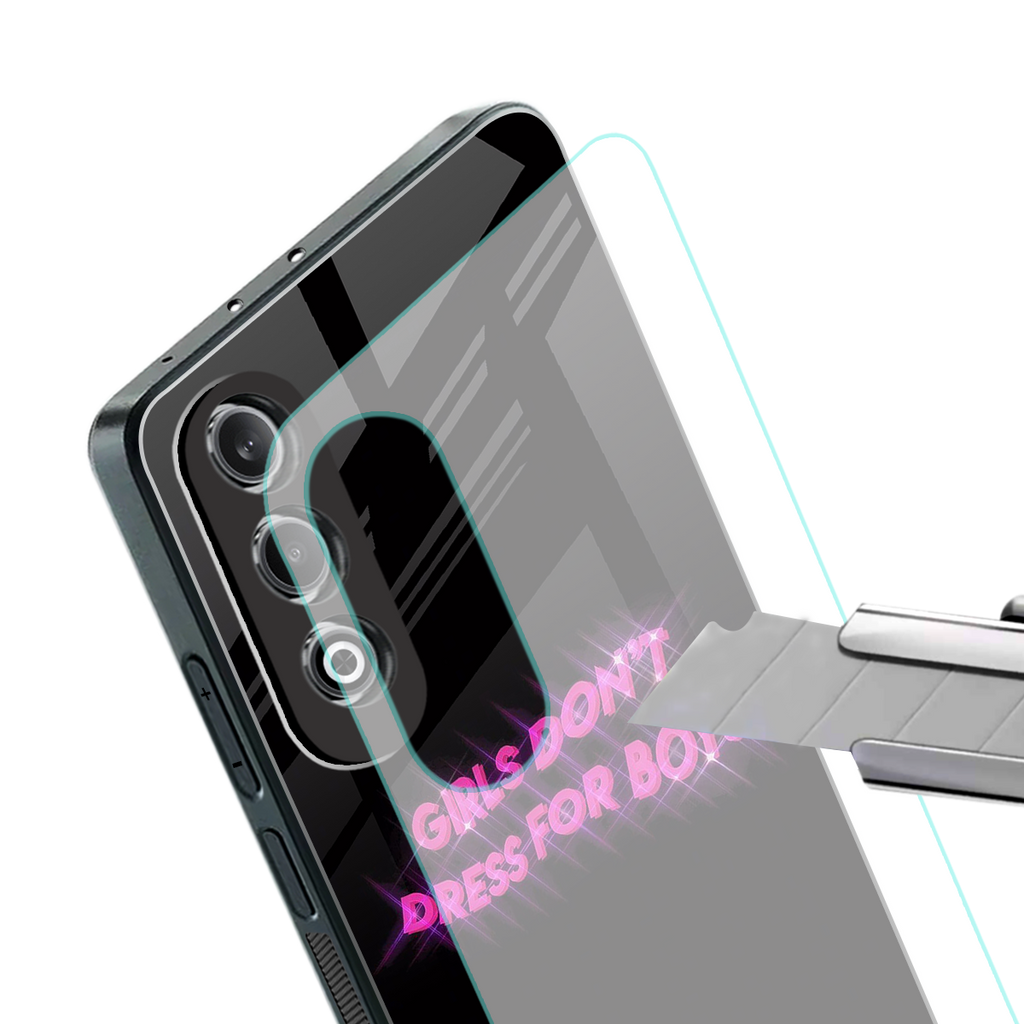 girls don't dress for boys back phone cover | glass case for oneplus nord ce 4