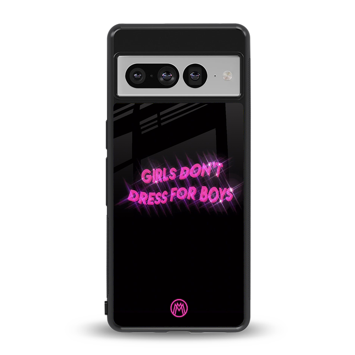 girls don't dress for boys back phone cover | glass case for google pixel 7 pro