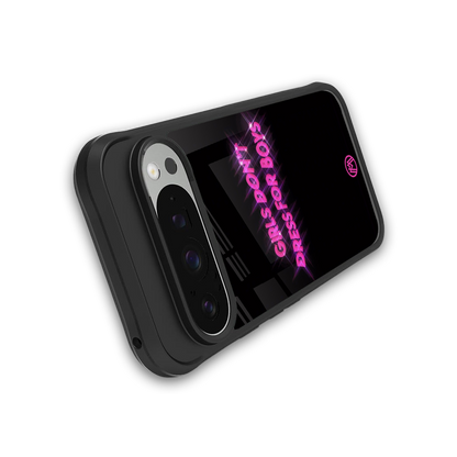 girls don't dress for boys back phone cover | glass case for google pixel 9 pro xl