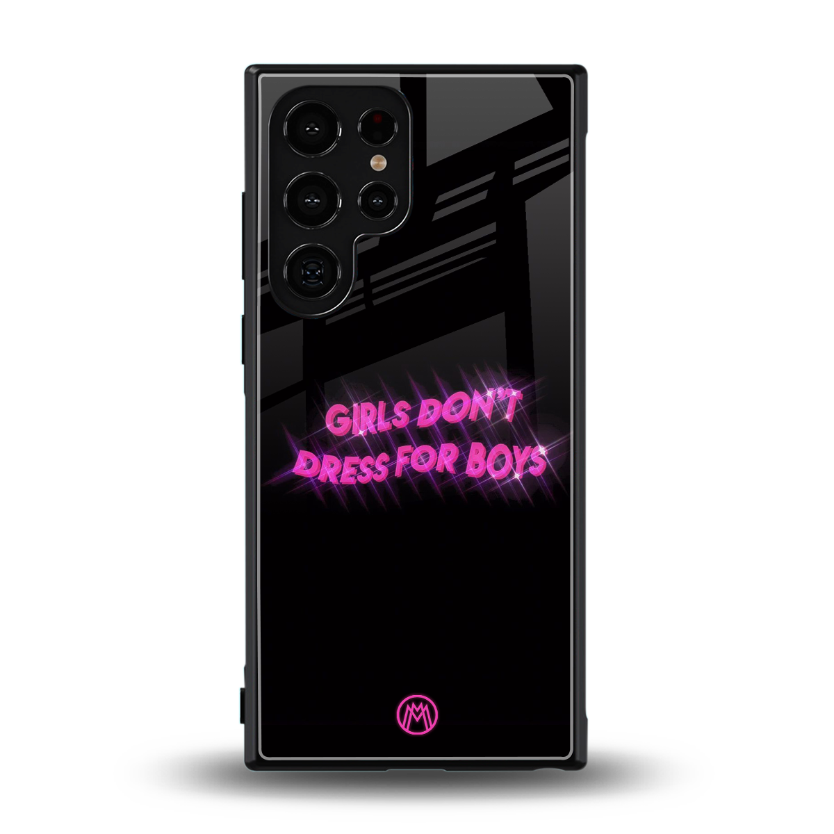 girls don't dress for boys back phone cover | glass case for samsung galaxy s23 ultra