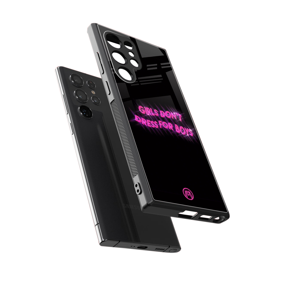 girls don't dress for boys back phone cover | glass case for samsung galaxy s23 ultra