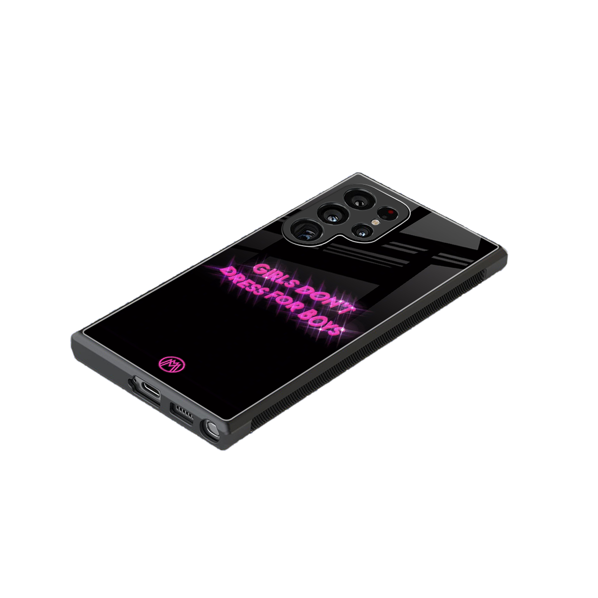 girls don't dress for boys back phone cover | glass case for samsung galaxy s23 ultra