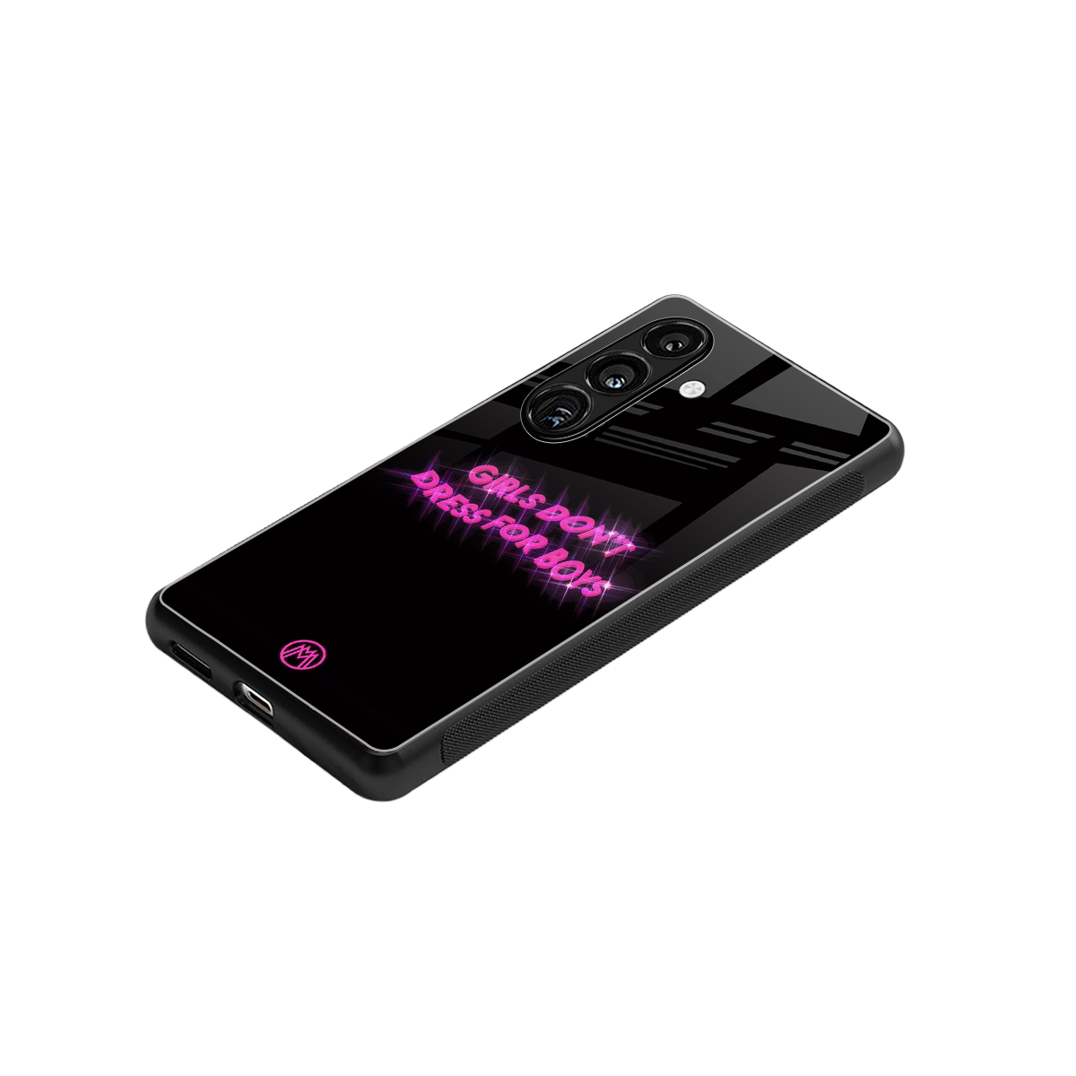 girls don't dress for boys back phone cover | glass case for samsung galaxy s24