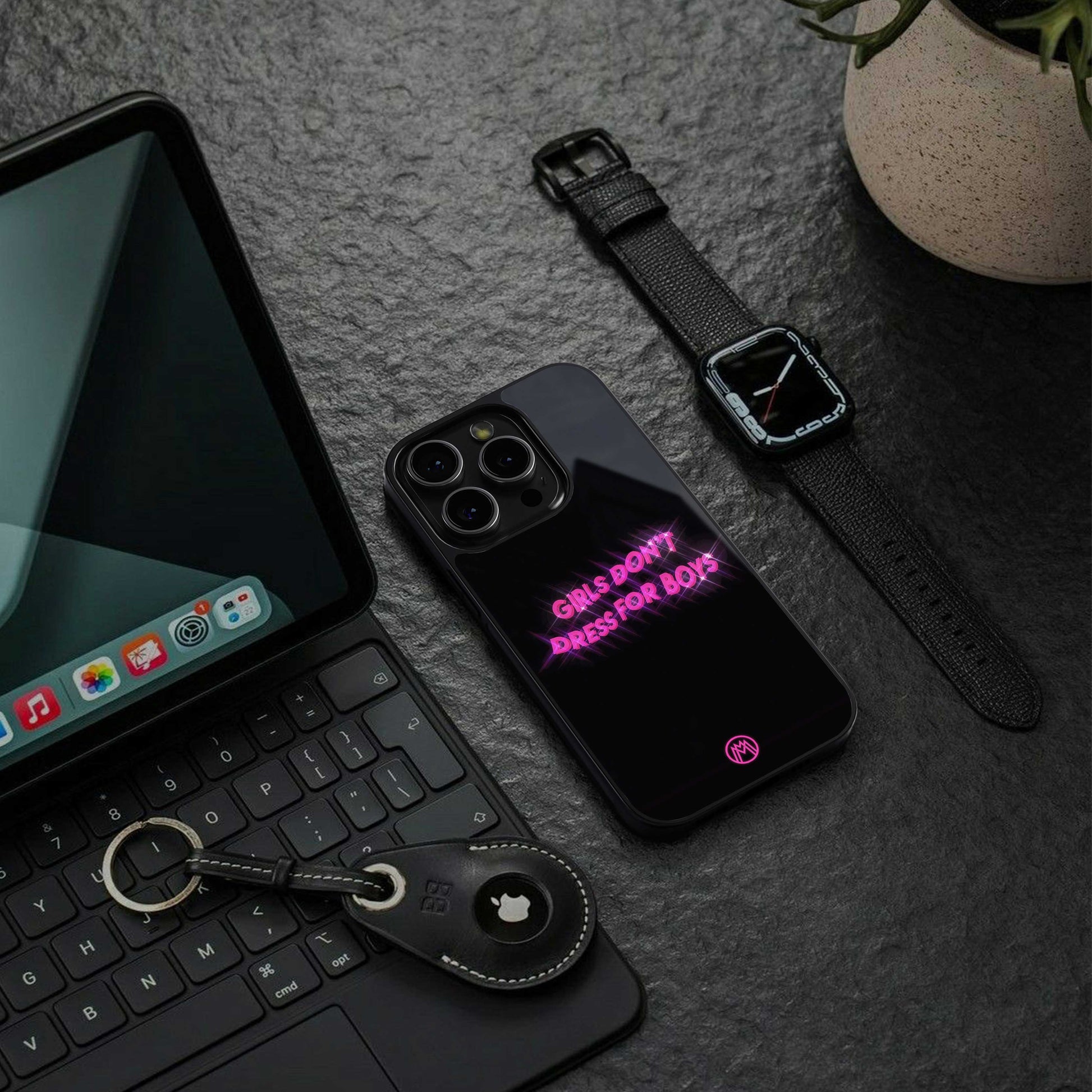 girls don't dress for boys back phone cover | glass case for iphone 14 pro max