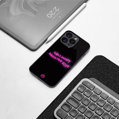 girls don't dress for boys back phone cover | glass case for google pixel 9 pro xl
