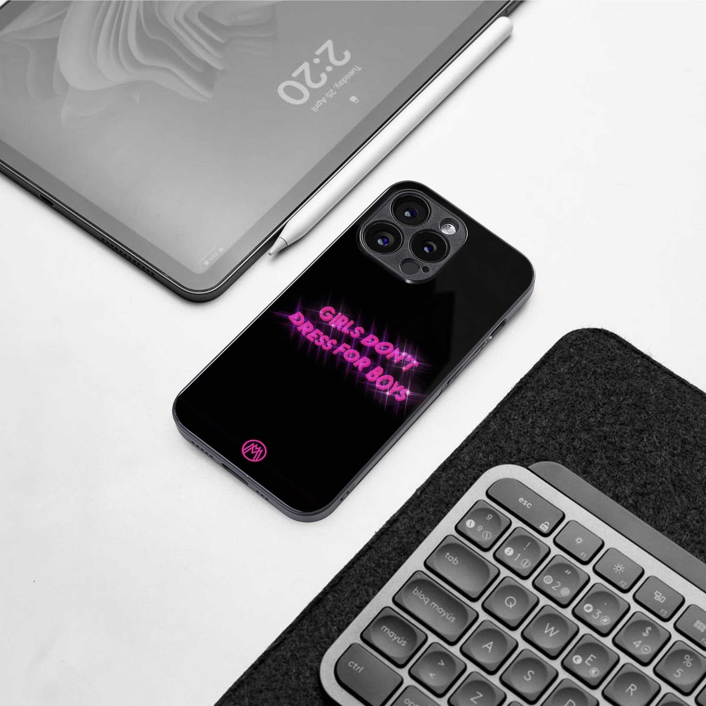 girls don't dress for boys back phone cover | glass case for iphone 14