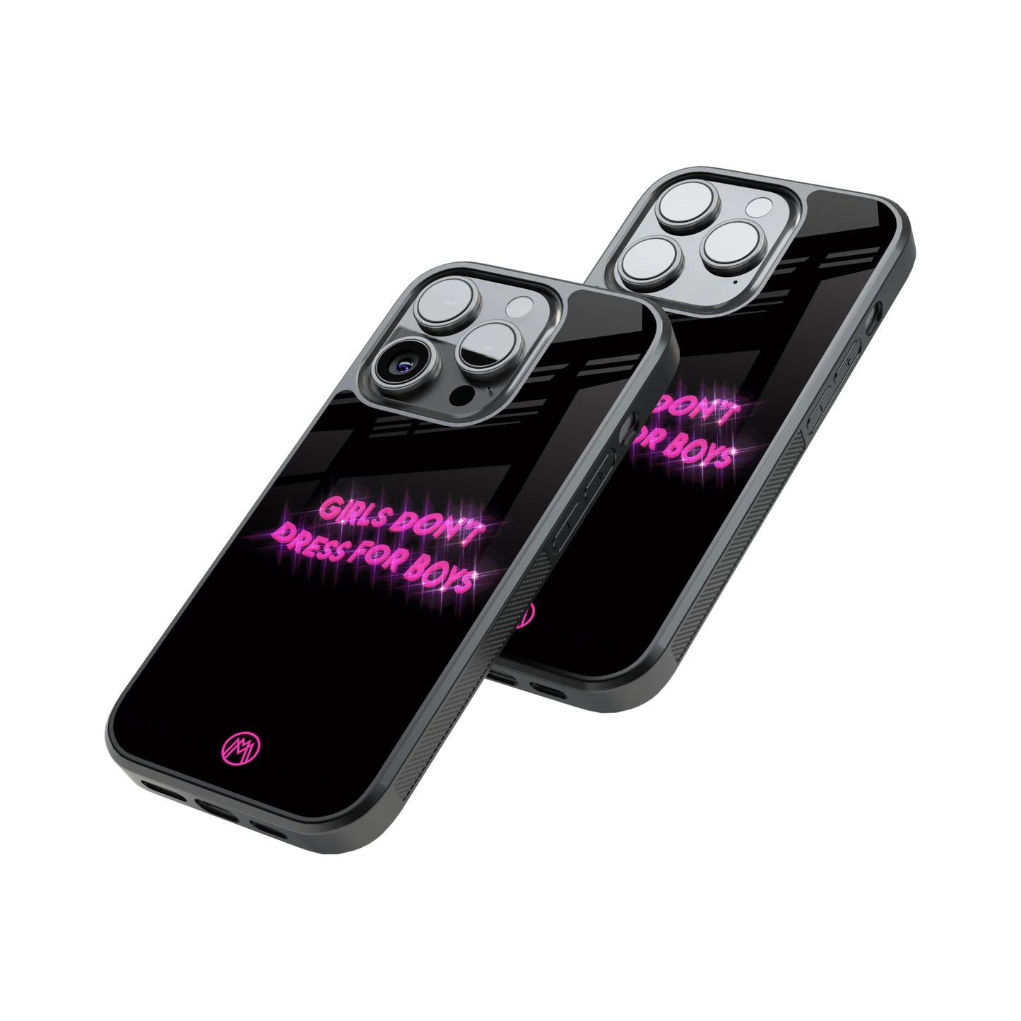 Protective Glass Back Phone Case Compatible with iPhone, Samsung, OnePlus, Pixel & More