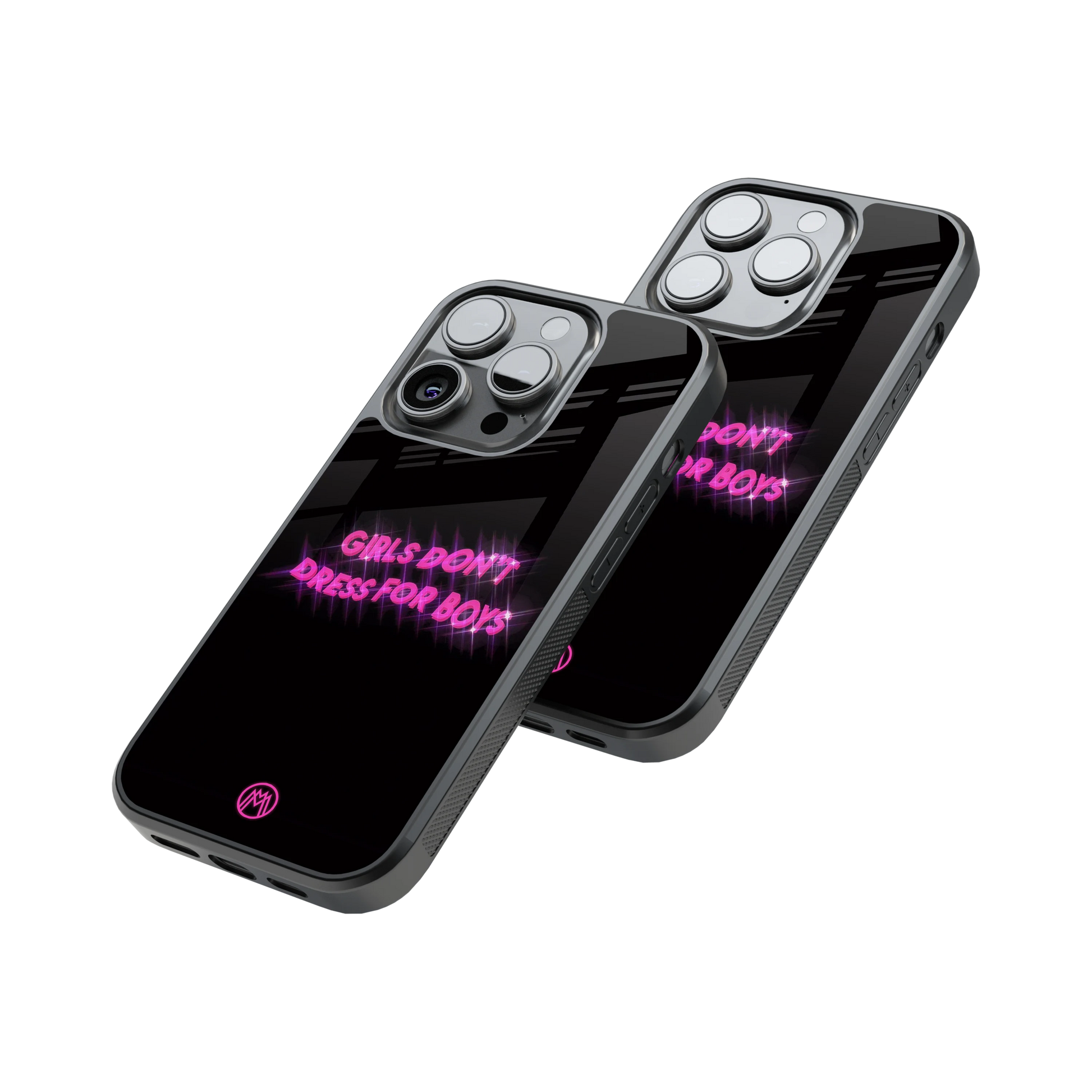 Protective Glass Back Phone Case Compatible with iPhone, Samsung, OnePlus, Pixel & More