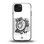 give love back back phone cover | glass case for iphone 13 mini