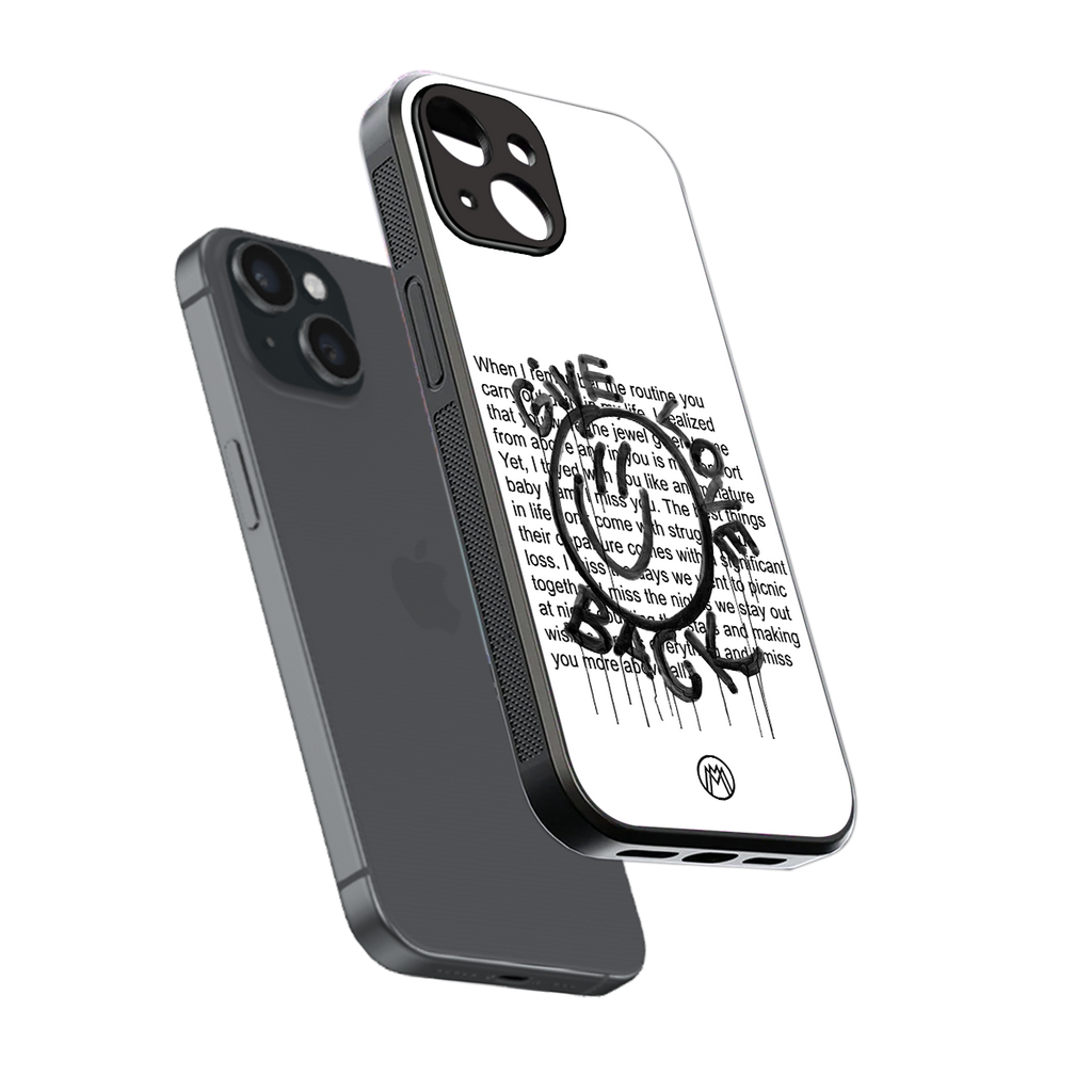 give love back back phone cover | glass case for iphone 13 mini